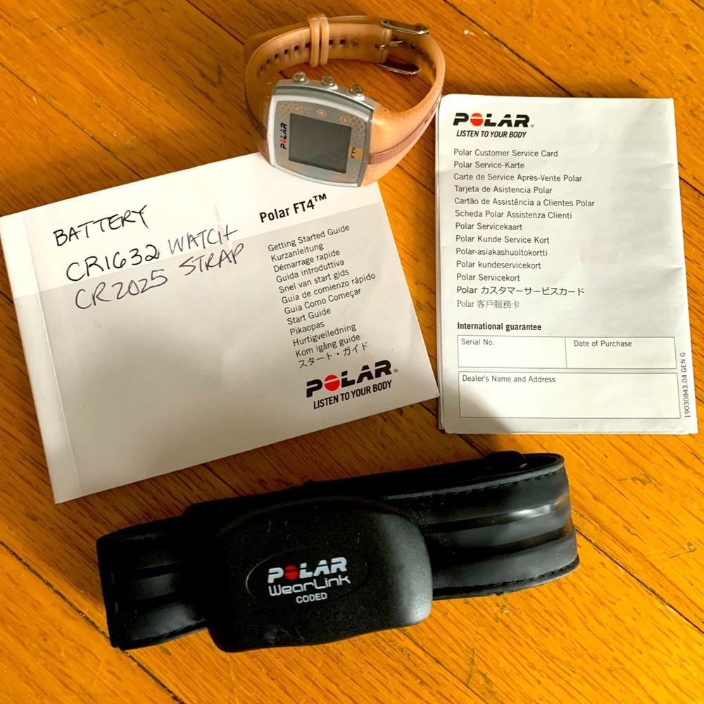 *****SALE****POLAR heart rate watch AND sensor w/ manual
